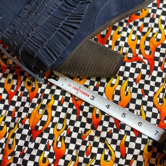 💙Navy leather ankle boots💙 - Picture 8 of 12